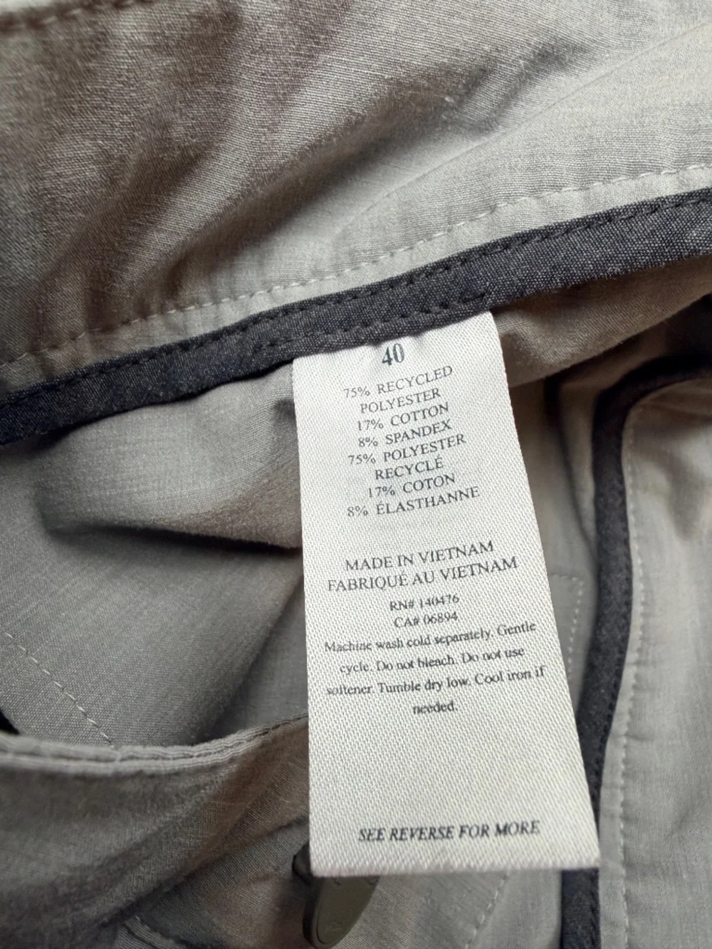 Faherty Gray Drawstring Stretch Shorts Men's Size 40 Casual Hybrid